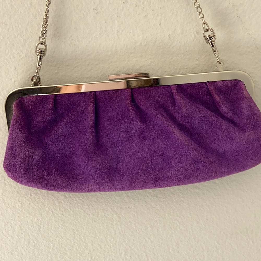 Giani Bernini purple clutch with chain